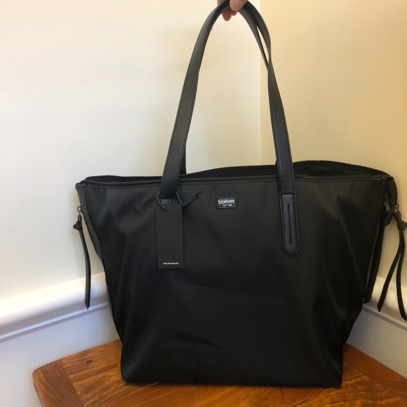Botkier Bond Black Nylon and Leather Tote - Picture 1 of 6